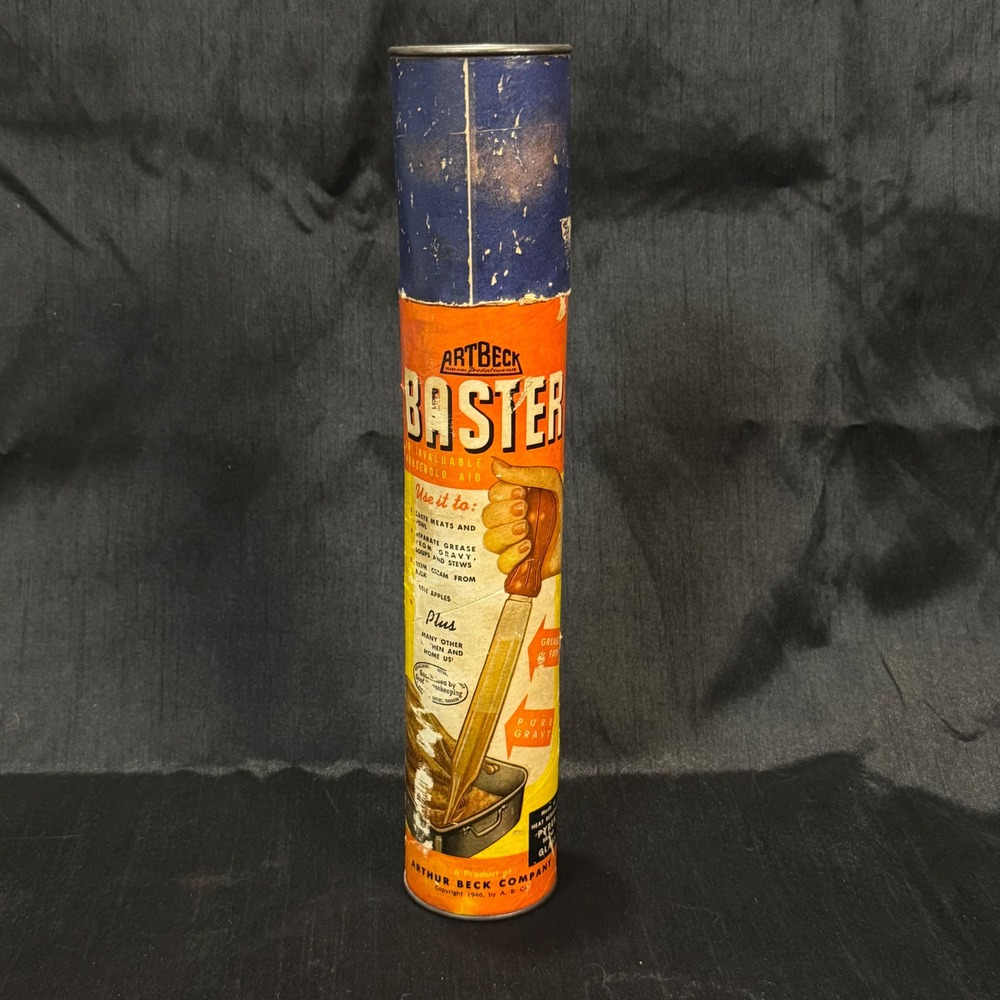 Vintage 1946 ArtBeck Baster Original Pyrex Glass Baster Container Tube Only